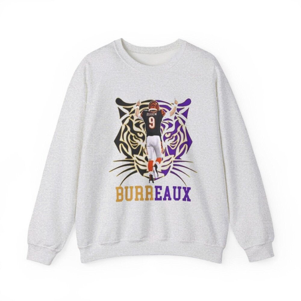 Joe Burrow Tiger T-Shirt Jeaux Burreaux Cajun Cincinnati Bengals Sweatshirt